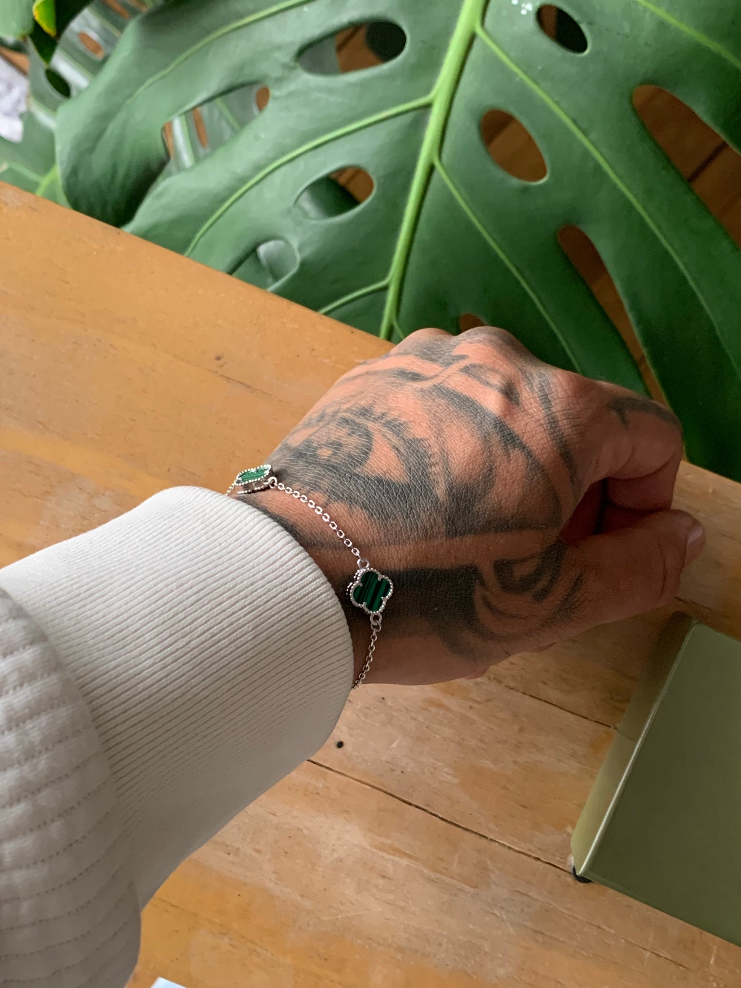 Van Cleef Pulsera Trébol Plata 925