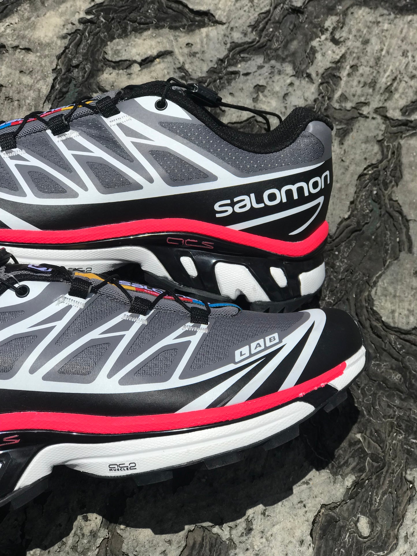 Salomon XT-6 Pewter Aurora Red