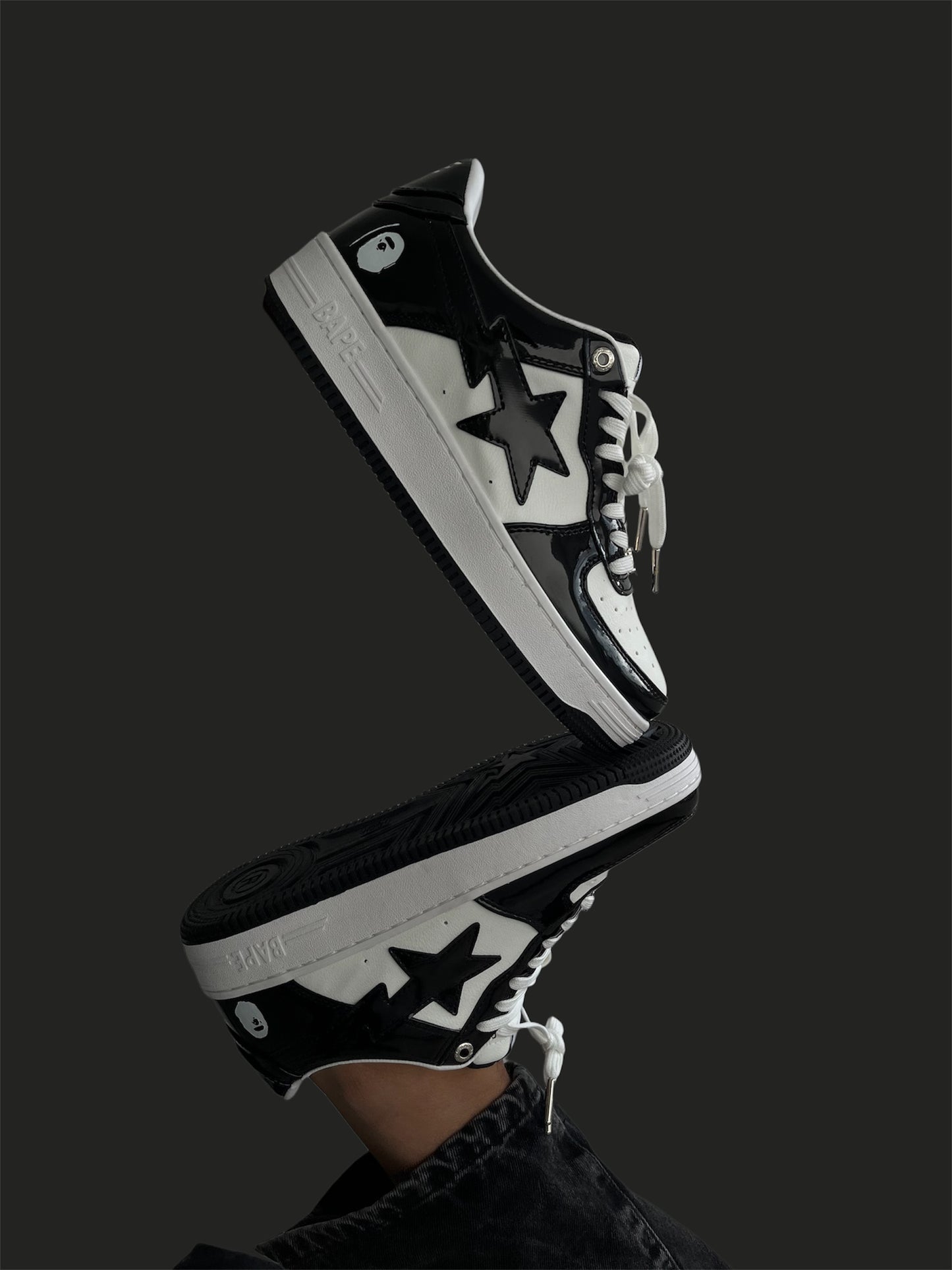 A Bathing Ape Sta Low Black