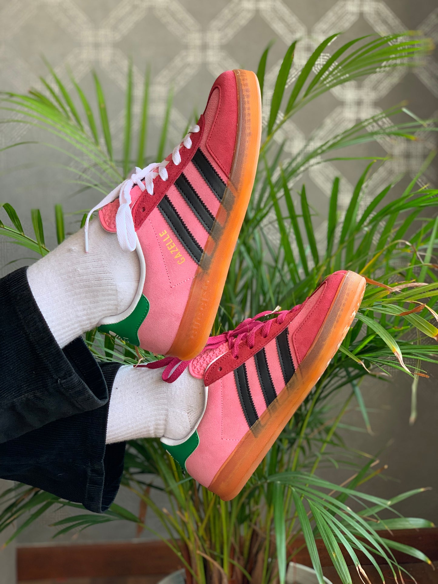 Adidas Gazelle x Gucci Pink Velvet