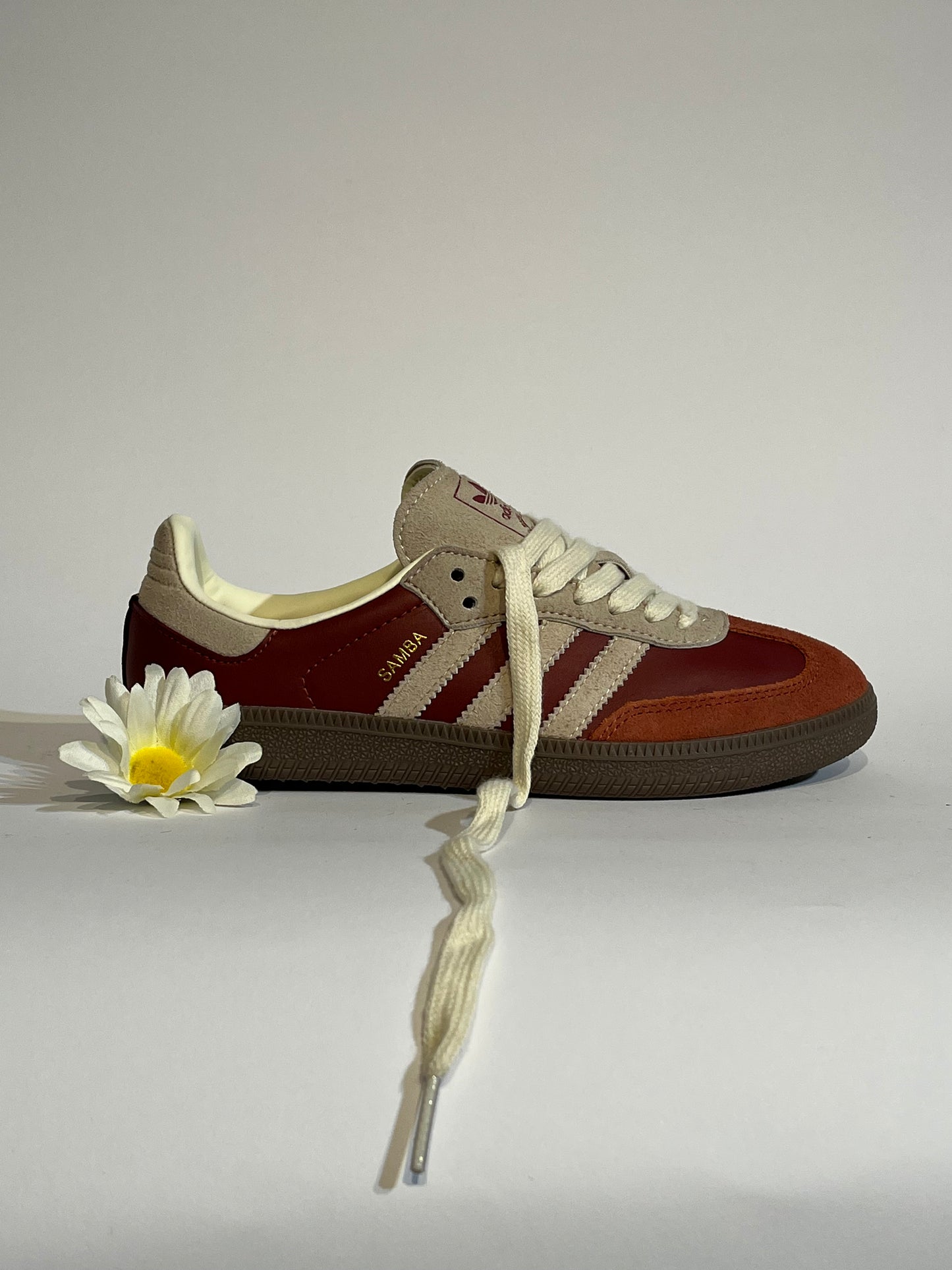 Adidas Samba OG Cream Blue- Preloved Red