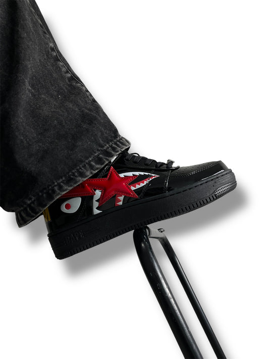A Bathing Ape Bape Sta Low Shark Black