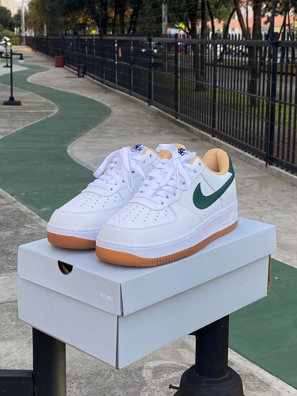 Nike AF1 Cream Green