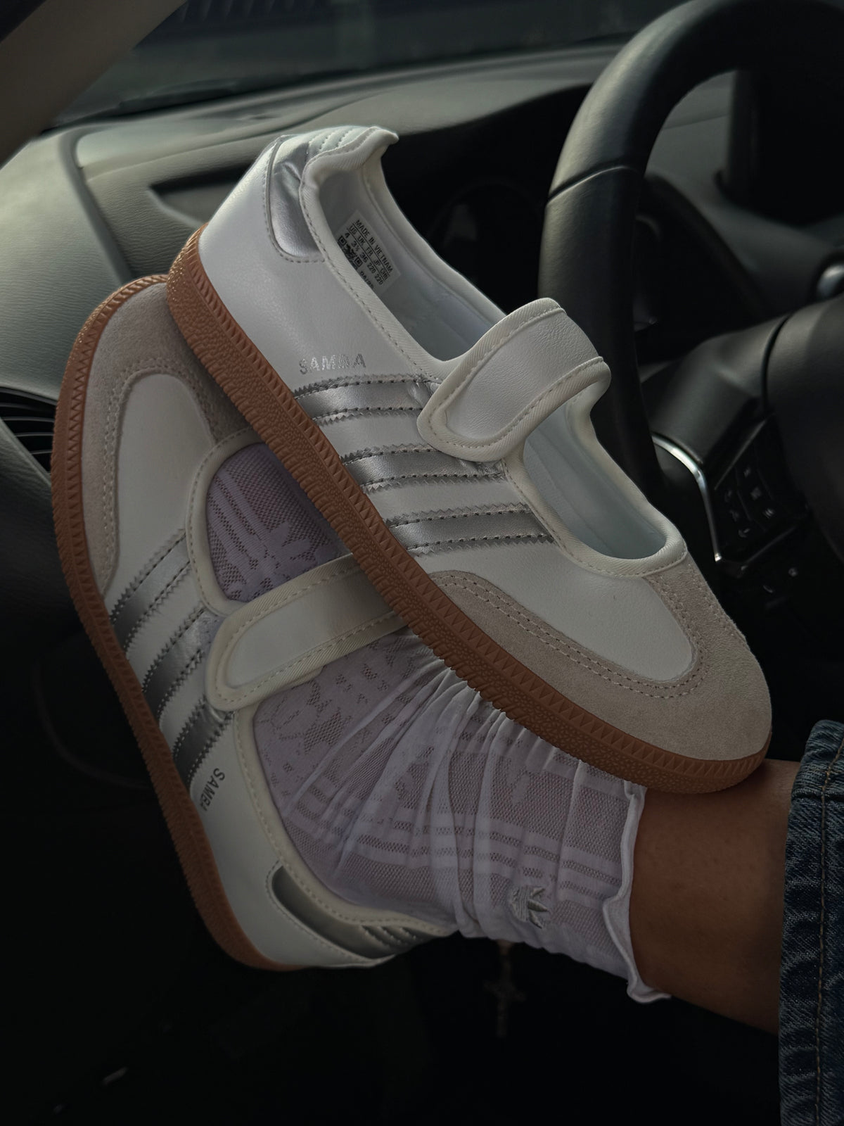 Adidas Samba Mary Jane “White Silver”