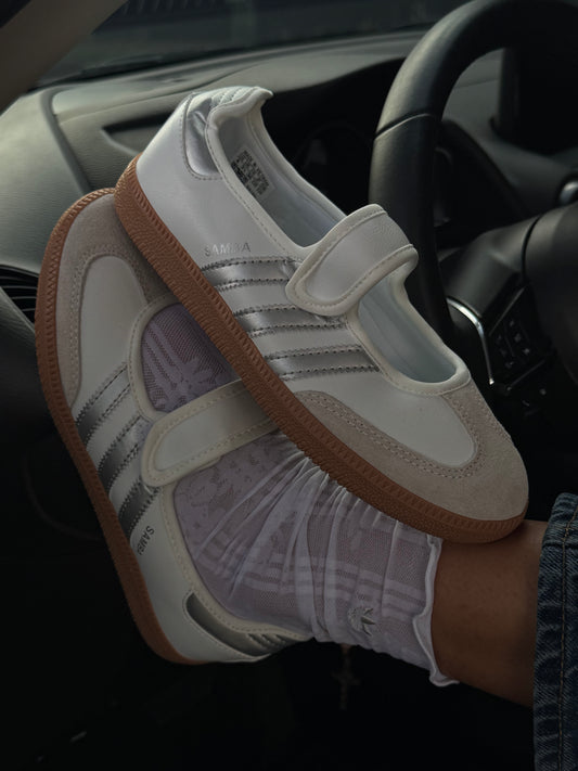 Adidas Samba Mary Jane “White Silver”