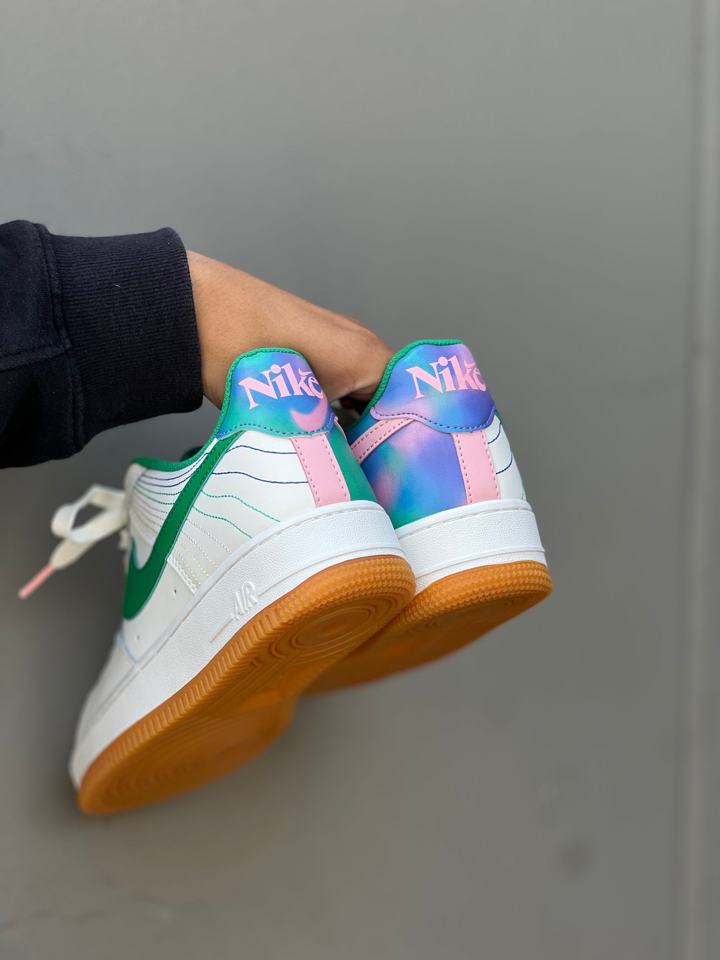 Nike AF1 "Heel Stitch Sail Green"