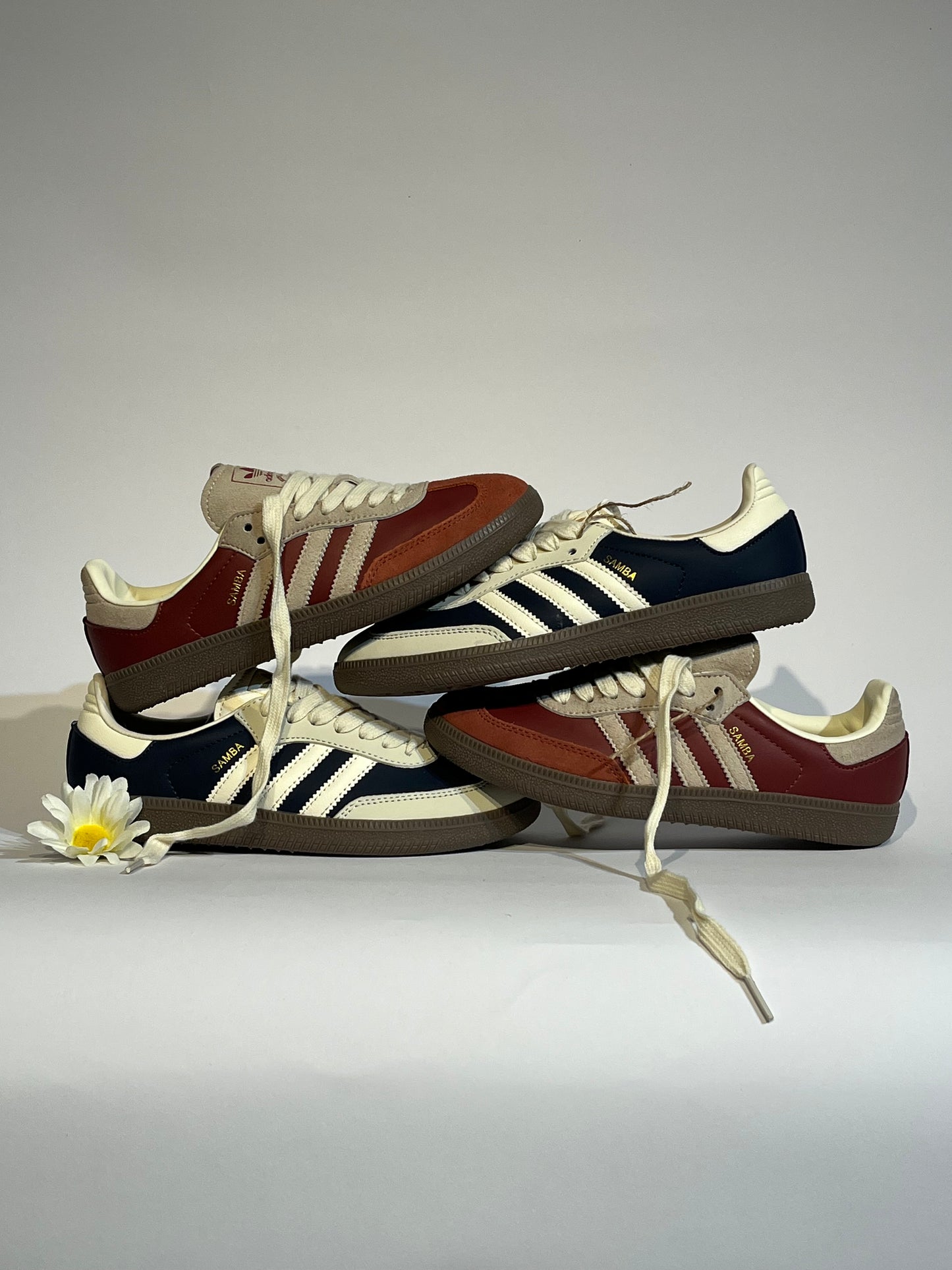 Adidas Samba OG Cream Blue- Preloved Red