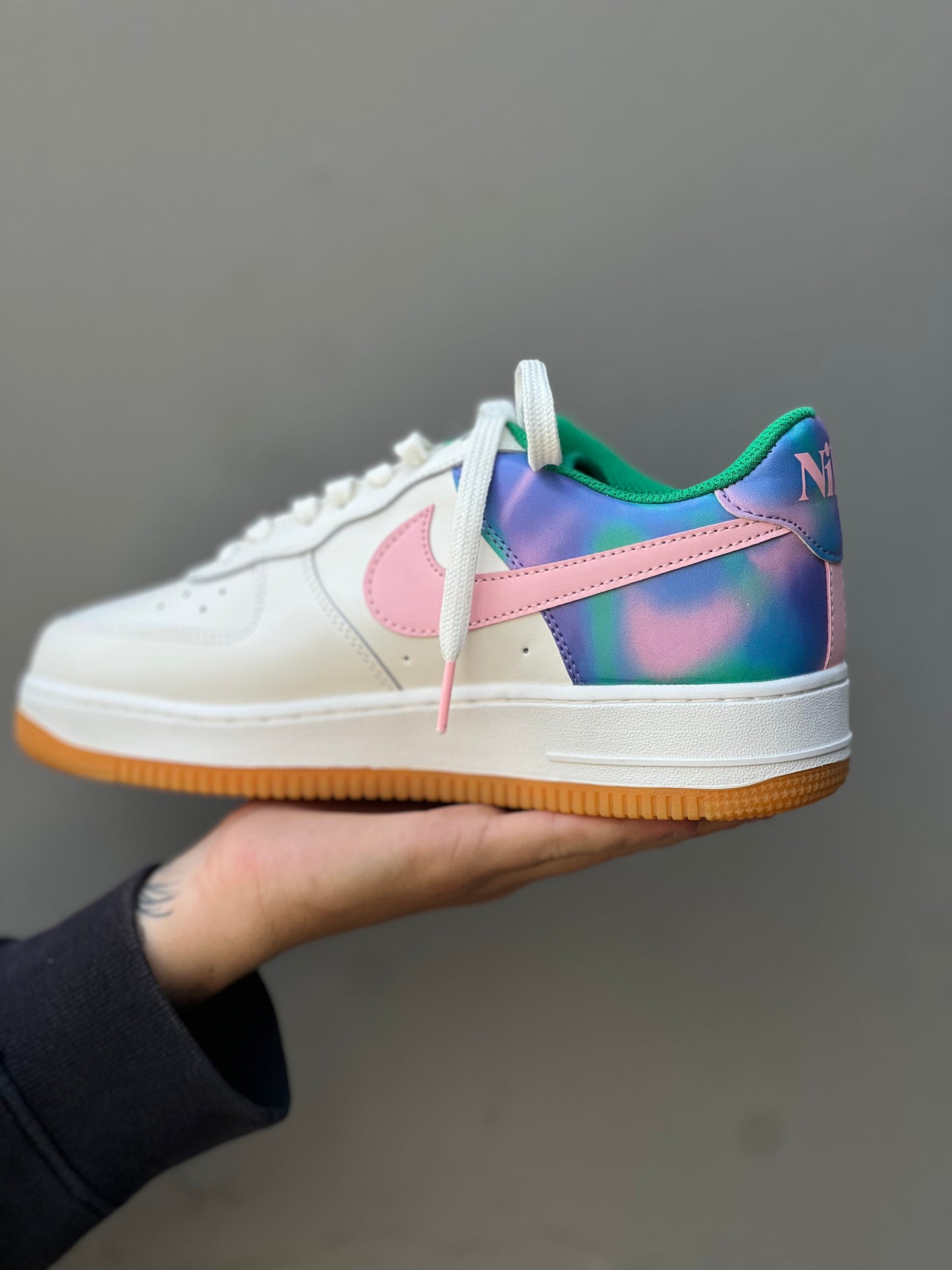Nike AF1 "Heel Stitch Sail Green"