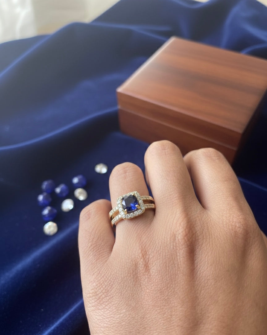 Anillo Piedra Azul